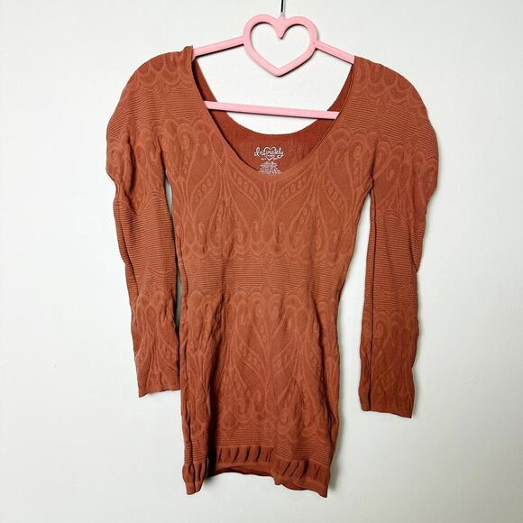 Free People Intimately NWOT Textured Scoop Neck Knit Top Size XS/S - Picture 1 of 4